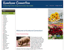 Tablet Screenshot of kunekunepigs.org